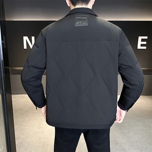 新款男士小翻领羽绒服夹克加厚防寒309B-3-81061-P195图片