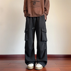 秋季美式380g水洗棉大口袋男大码工装裤休闲裤K24002-特P60控108，男装工装外套，电商A001