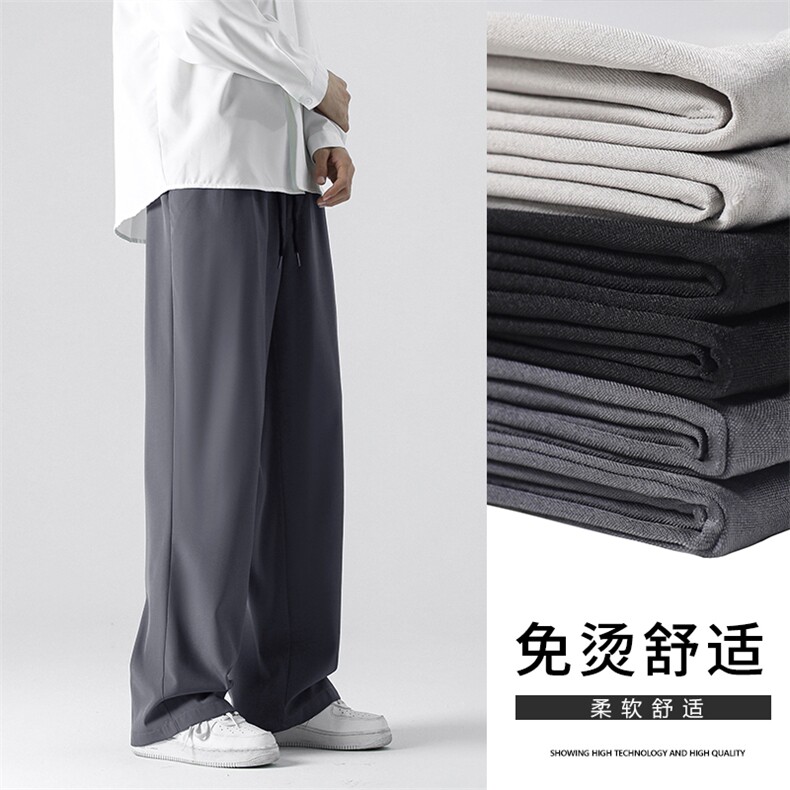 【爆】百搭潮流春款直筒宽松裤卫裤百搭运动裤2028-特批22,男装休闲裤,星座718-1
