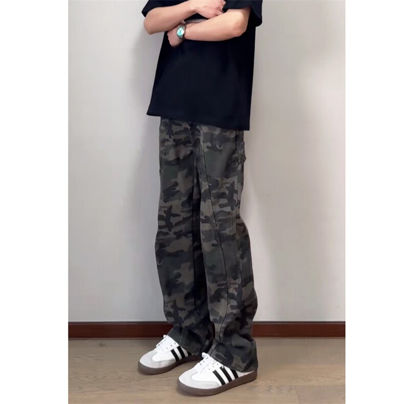 休闲迷彩裤直筒牛仔裤长裤NK2400-P40,男装牛仔裤,星座1212