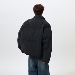 美式潮牌立领棉服男女短款棉衣外套宽松226-3-MY6616-P125限188图片