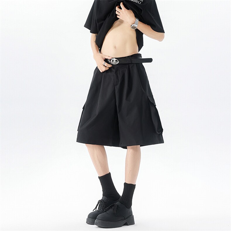 8XL-M工装西装短裤男夏季宽松大码日系痞帅高级五分裤DK26002P48,男装休闲裤,电商B312