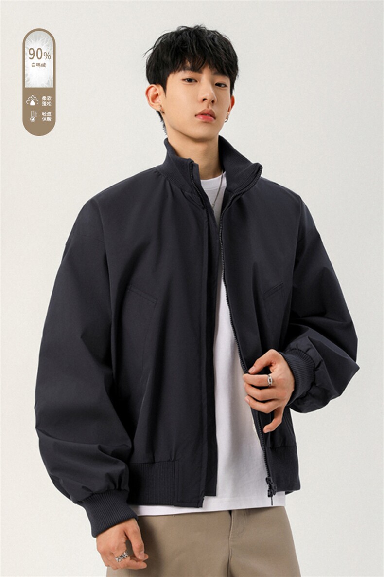 广检90%白鸭绒冬季无影墙羽绒服充绒量75gM-5XHY25593-特P109,男装羽绒服,电商A022