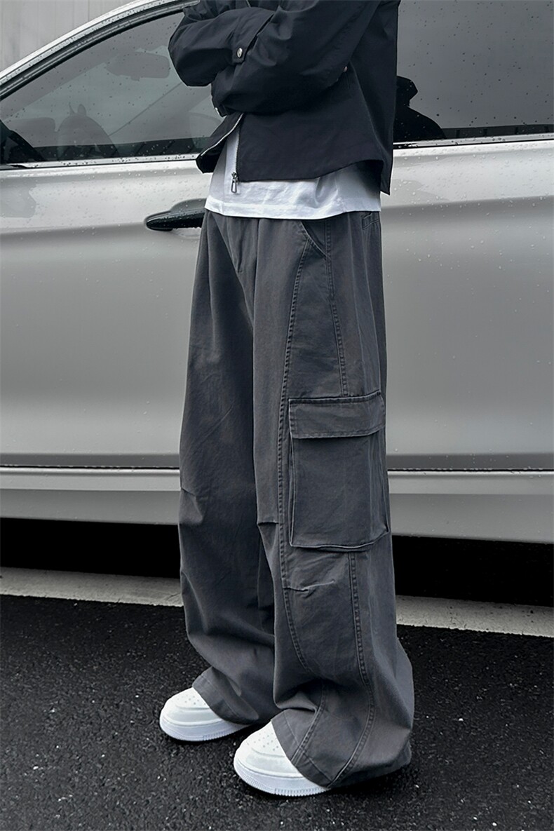 秋冬cleanfit美式复古休闲裤潮流百搭直筒宽松长裤男女3602-特P68,男装休闲裤,电商B295