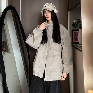 PY5071/P85秋装新款宽松皮衣皮夹克男休闲百搭潮流痞帅上衣外套,女装皮衣,电商A141