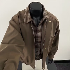 日系ins简约流行棉服小牛津防水泼文艺百搭新款潮流W6885-P85图片