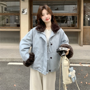 50绒！麂皮绒羽绒服R2C086-2623P235K368图片