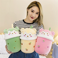创易毛绒玩具 奶茶熊