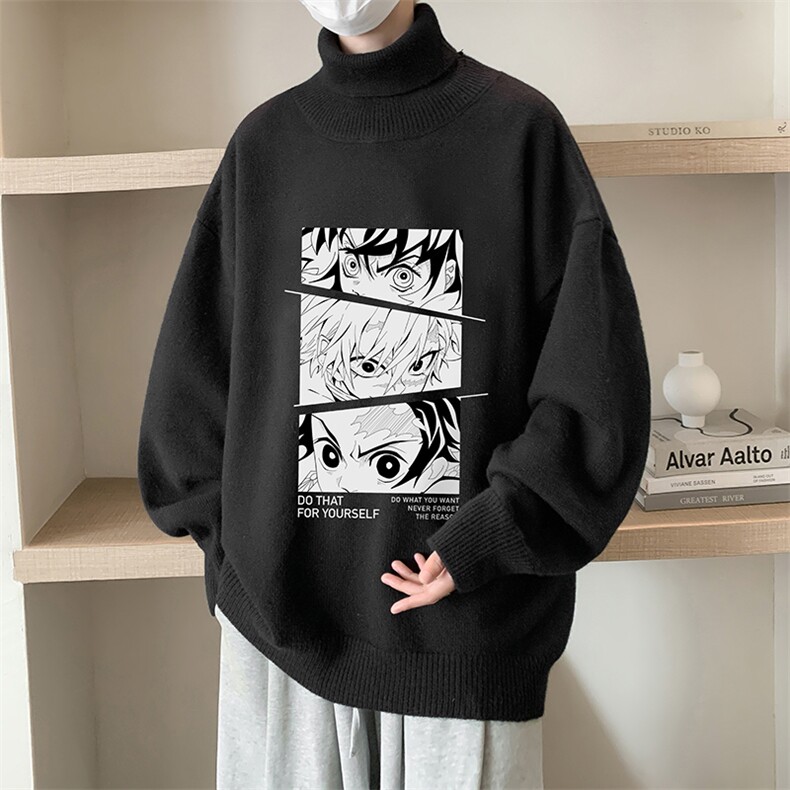 控68高领毛衣男士大码内搭毛线衣男GM45176-P45加绒款-P65,男装针织衫/毛衣,电商A040