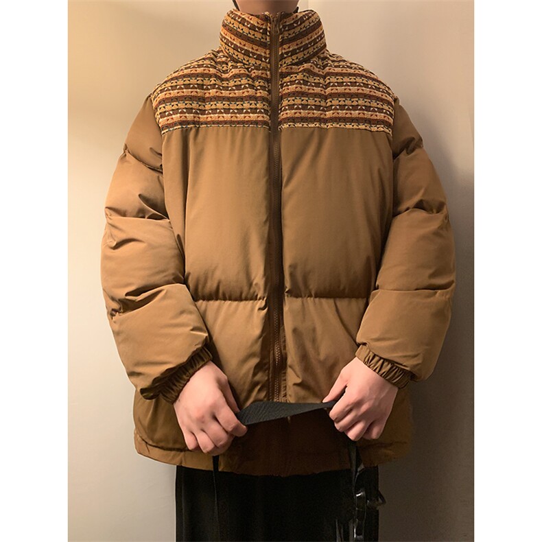 秋冬棉衣加厚夹克加绒外套厚棉袄拼色棉袄厚1016-1W106P128K158,男装棉衣,星座1016-1（原电商B408-1）