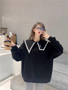 冬季新款宝宝绒卫衣学院风,女装卫衣/绒衫,著朴