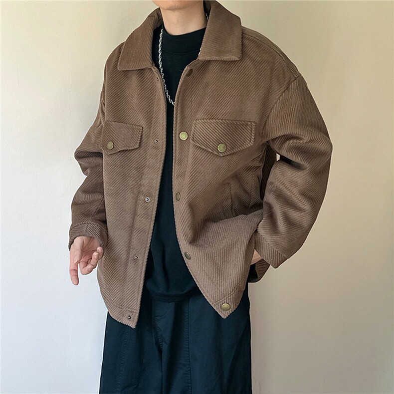 现货%羊毛-高品质呢料外套宽松毛呢大衣夹克-A131-105,男装夹克,电商A351