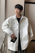 2026港风工装皮衣中性休闲宽松潮流大码M-5XL夹克JK7757P90控128，男装夹克，星座227-7