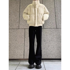 现货5W件冬季三防重磅硬挺boxy短款羽绒立领PU皮棉衣外套加厚棉服，男装棉衣，电商A486