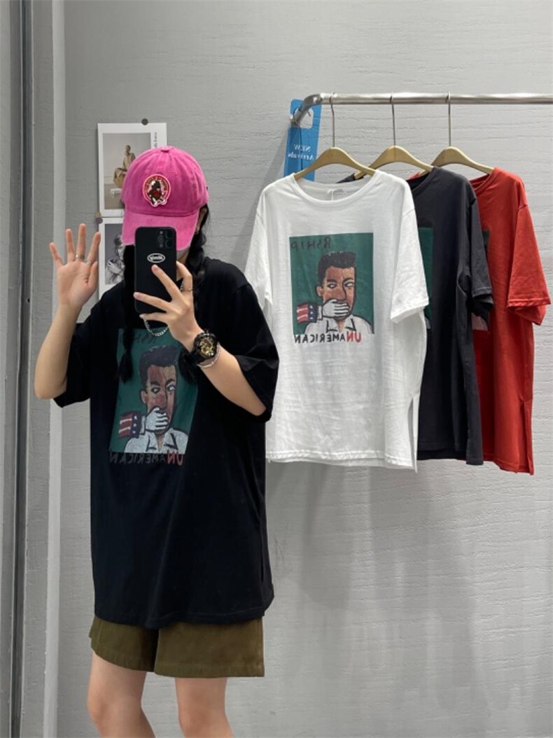 夏季新款大版图案短袖，其它，JIAN.Z 简.站