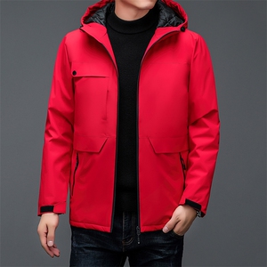 秋冬连帽冲锋衣外套男加棉加厚休闲抗风户外运动服BSN3008-P120图片