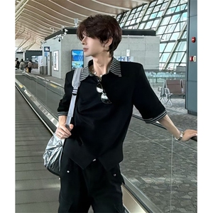 痞帅炸街短袖衬衫男款感2025新款高级感潮牌中袖男装 TCD23图片