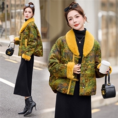 现货。现货。2025年冬季新中式潮气质保暖羽绒新款，女装羽绒服，艾仟回(原伊仟回)