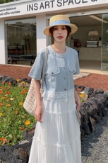 夏装新款！大量现货！牛仔上衣半身裙两件套2C133-8919P160K228，女装套装/套裙，2C133