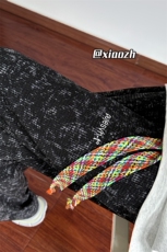 XZ616秋季重磅民族风刺绣扎染华夫格休闲长裤TY1051特P35控68，男装民族服装，星座512A（原616）