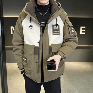 冬季店主风新款工装羽绒服男中长款冲锋衣保暖羽绒外套Y3611-P245图片