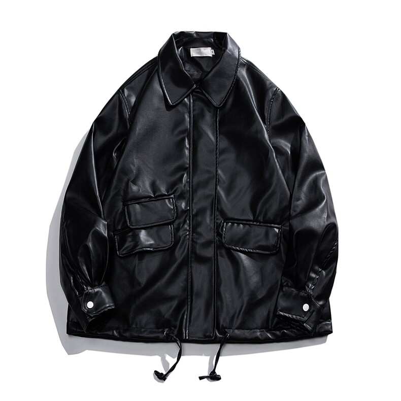 白底平铺皮衣女大码M-5XL情侣外套女皮衣男机车外套男JK7761P85控，男装皮衣，星座227-7