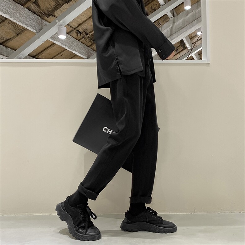 毛呢轻熟风秋冬季休闲裤韩版小脚修身显瘦男长裤5115/P68，男装休闲裤，星座1412-1