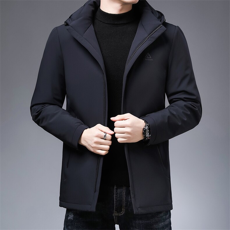 AN9149钱塘2020-3秋冬新款中老年羽绒服连帽休闲保暖外套P285，男装羽绒服，钱塘207-3