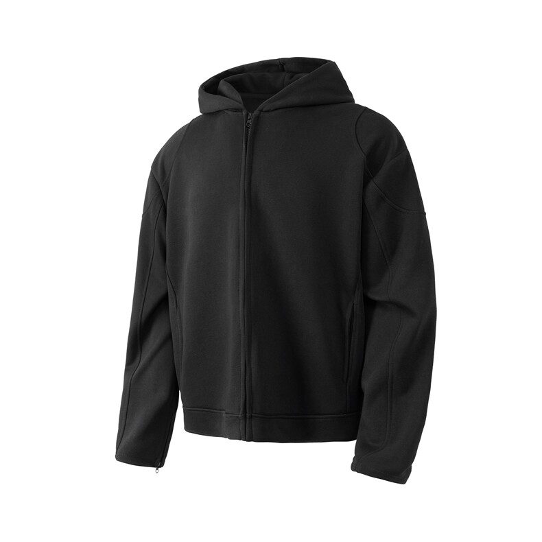 WY839-尺码M-3XL-P65-短款正肩机车拉链卫衣立领开衫外套连帽衫,男装工装外套,星座1811B
