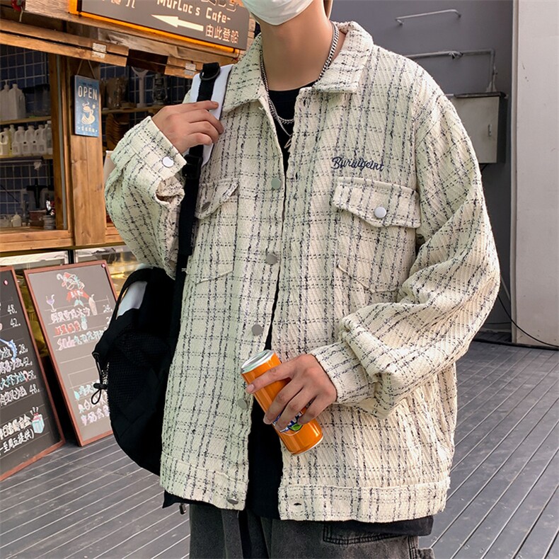 小香风夹克男ins潮流韩版休闲宽松痞帅外百搭上衣Z658P60,男装夹克,星座1116-2
