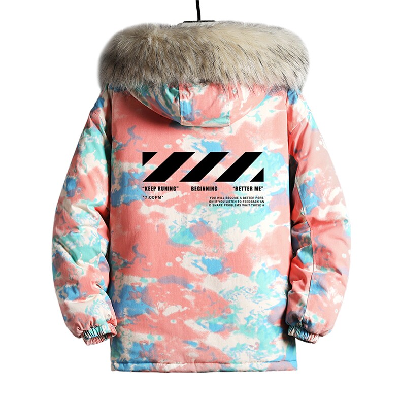 MC49128-P135日系潮衣男大码派克服男工装服外套袄网格,男装棉衣,电商A040A