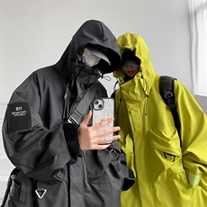 8XL-M特大码冲锋衣防水宽松工装风男夹克外套JK1306P90控118，男装夹克，电商D206-1