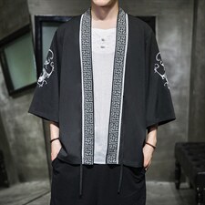 夏装新款龙腾刺绣汉服开衫衫白色A032/2201-2208/50图片