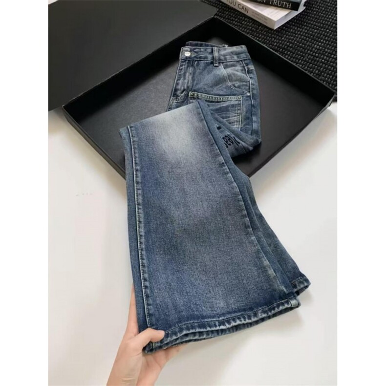 【高质量现货特批50】男女秋冬字母微喇显瘦牛仔裤610A-N184,男装牛仔裤,星座610A