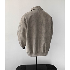 PY2503/特P75秋装新款宽松皮衣皮夹克男休闲百搭潮流痞帅上衣外套，男装夹克，电商B210