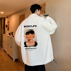 麂皮绒夹克男大码立领褂子外套JK85213-P68加绒款-P78，男装夹克，电商A040