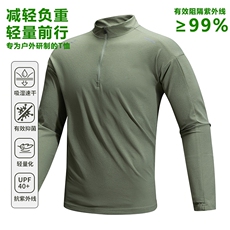 GENIOLAMODE凉感防晒长袖T恤男2025春夏季新款跑步速干衣潮流宽松，男装防晒衣，电商B212（原钱塘6029）