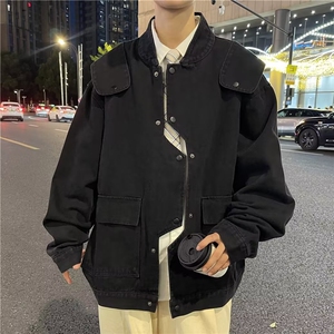 美式夹克牛仔不规则外套 XJ01 P85图片
