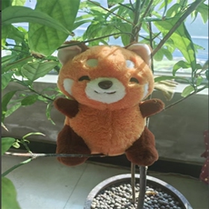 长尾浣熊厂家直销八寸毛绒玩具摆摊地摊首选
