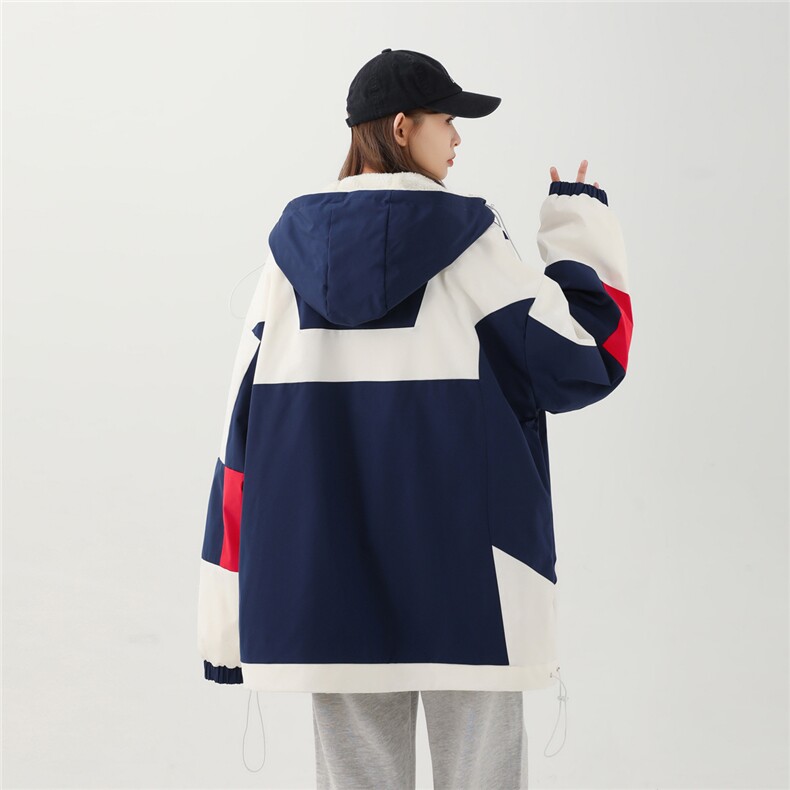 2025冬季新款拼色中性休闲内里羊羔毛夹克棉服M2003/P108控138,男装夹克,电商A148-1