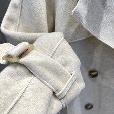 冬款韩版金丝呢料大衣，女装毛呢外套，cosette(4F)