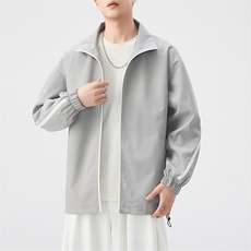 秋季外景宽松夹克男立领上衣外套DSA157B-JK7861-P58，男装夹克，电商A157B