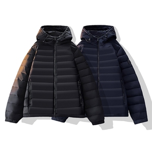 光板得物二开排骨羽绒服90绒冬季保暖潮流外套男A266-YR2502-P135图片