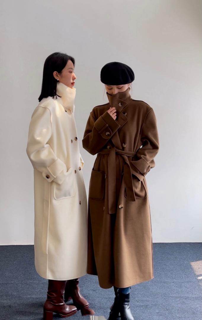 新款毛呢大衣女装中长款韩版，其它，MJJ