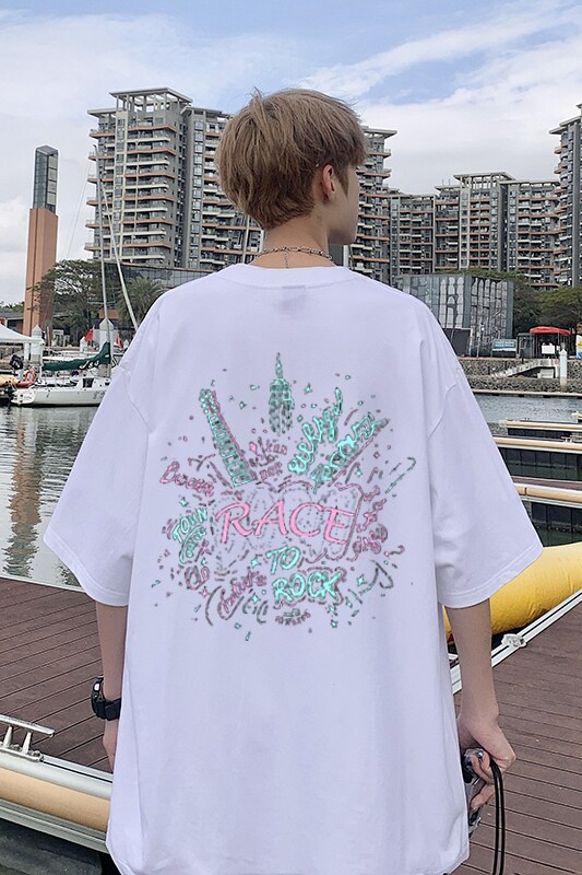 新款纯棉印花短袖t恤男夏季青少年初中高中学生帅气半袖TX527-P25,男装T恤,星座505-3