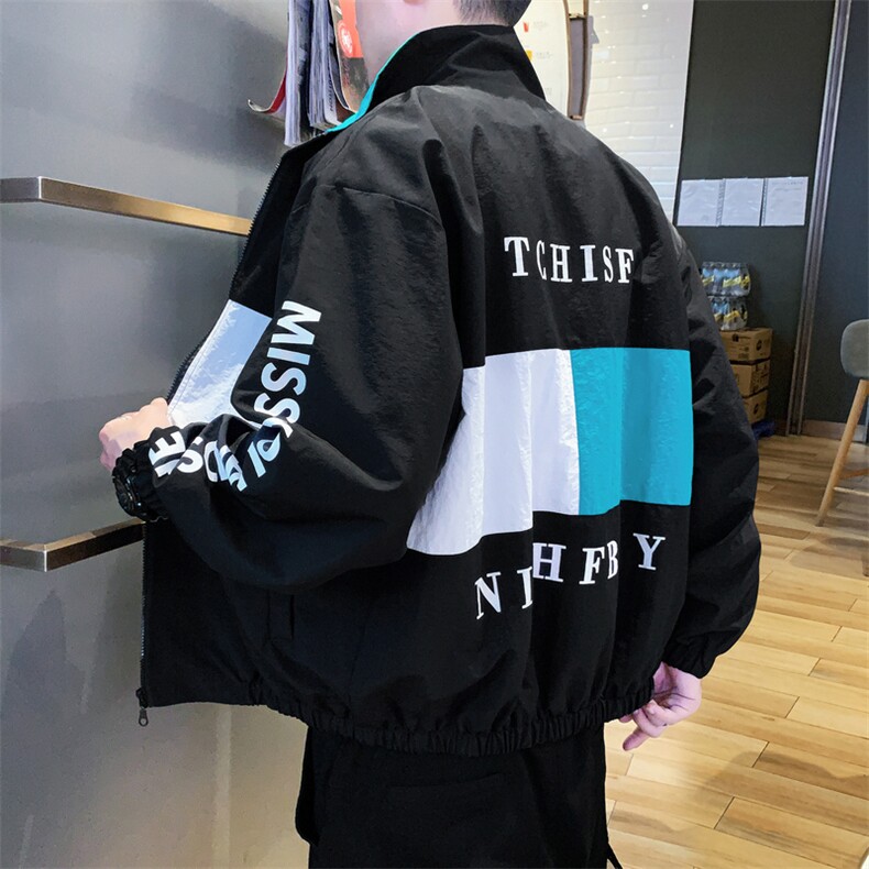 外套男士春秋季韩版潮流休闲衣服潮牌工装夹克2021新款DS872TP50,男装夹克,电商A102