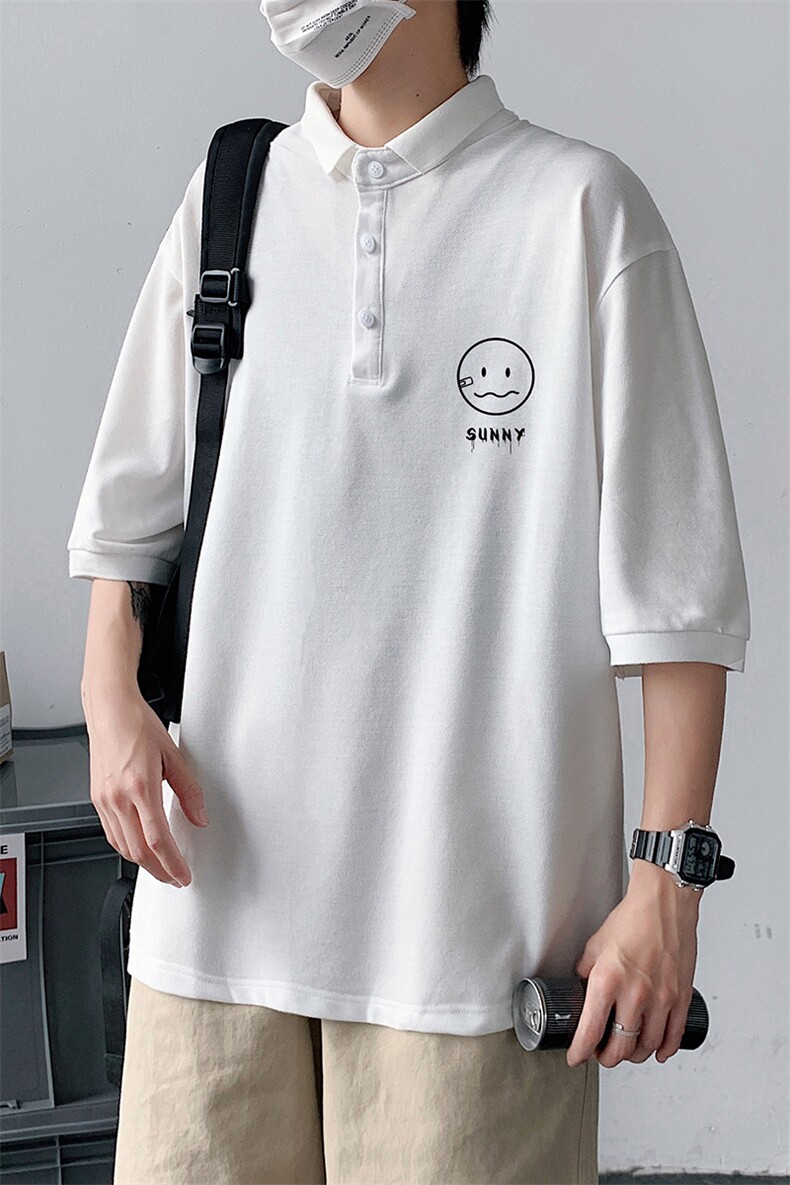 PL57072-P35翻领短袖polo衫男大码胖子半袖t恤男有领保罗衫模特,男装Polo衫,电商A040