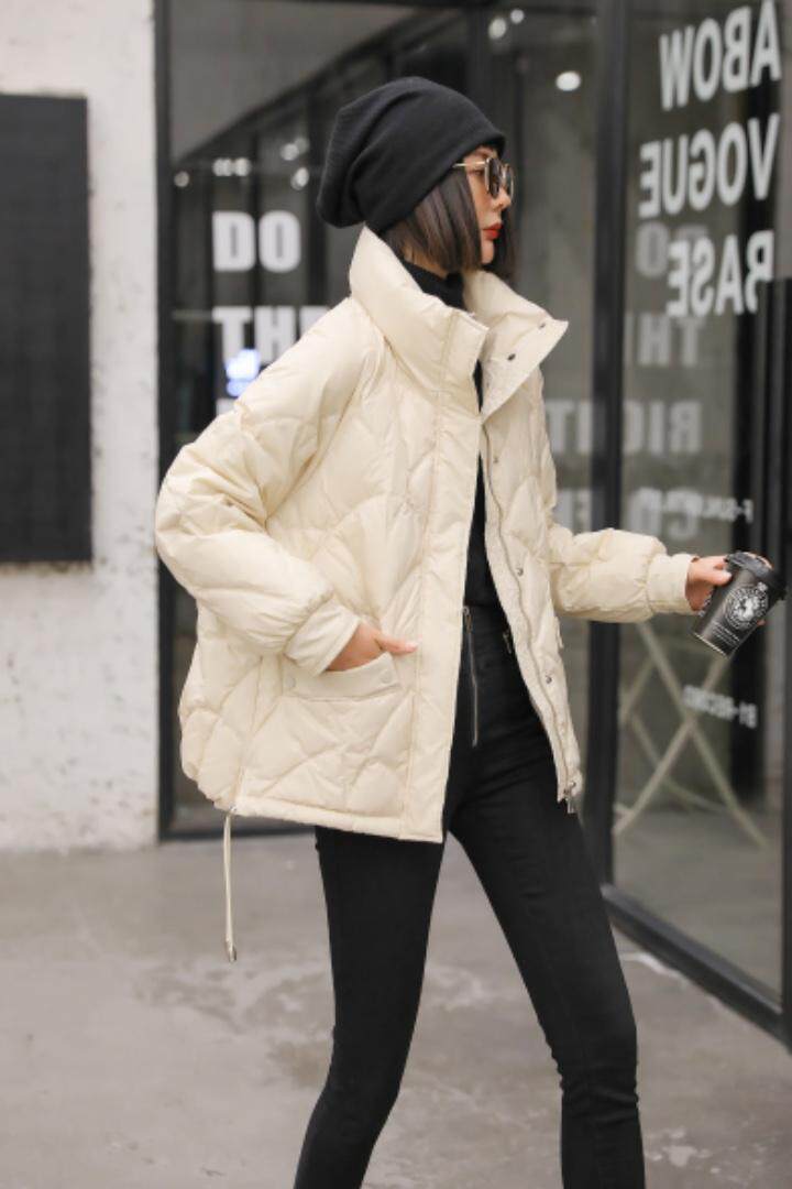 新款韩版修身白鸭绒羽绒服，女装羽绒服，茗格拉