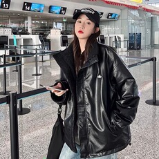 美式流行两面穿时尚双拼羊羔毛秋冬季韩版男女情侣棉服外套百搭潮，男装棉衣，星座516A