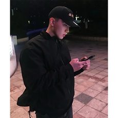 26春装新款美拉德立领飞行夹克boxy廓形休闲百搭外套上衣JK6500，男装夹克，电商A486-1